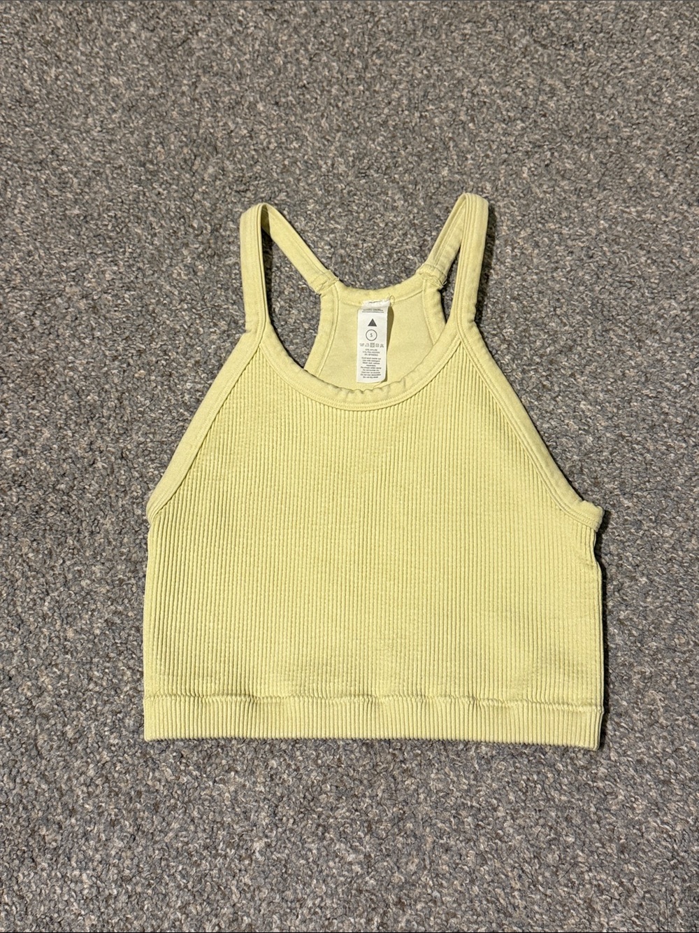 Vitality (Balance Athletica) original Synergy tank in yellow, size small
